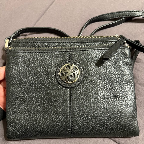 Brighton Handbags - Brighton Black Leather Crossbody Bag